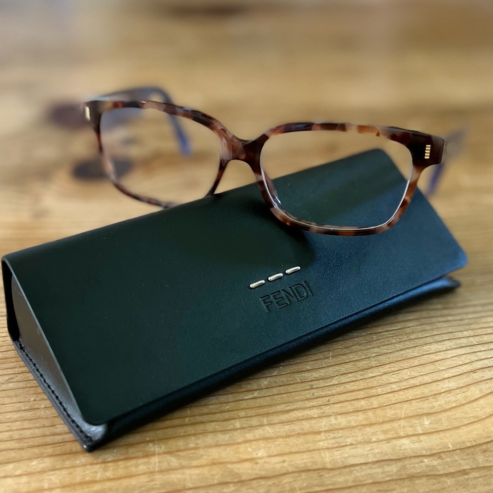 Fendi Tortoise Shell Frames W/Case - image 1